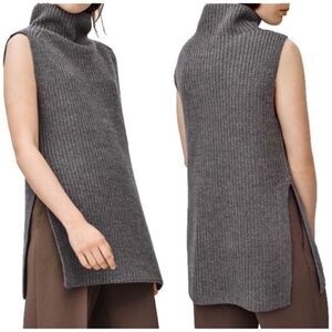 Aritzia-Drundal Dark Grey Sleeveless Knit Sweater